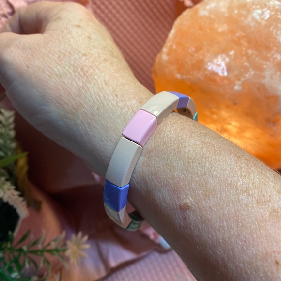 NWT PERFECT VALENTINE FUN PURPLE POPSICLE STRETCH BRACELET ANY AGE - Picture 5 of 8